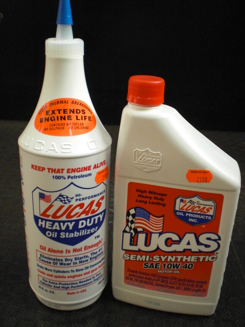 LUCAS ENGINE OIL ADDITIVE ルーカス エンジンオイル アディティブ OIL STABILIZER LUCAS PURE SYNTHETIC   1クォートｘ12本(3ガロン) #10130